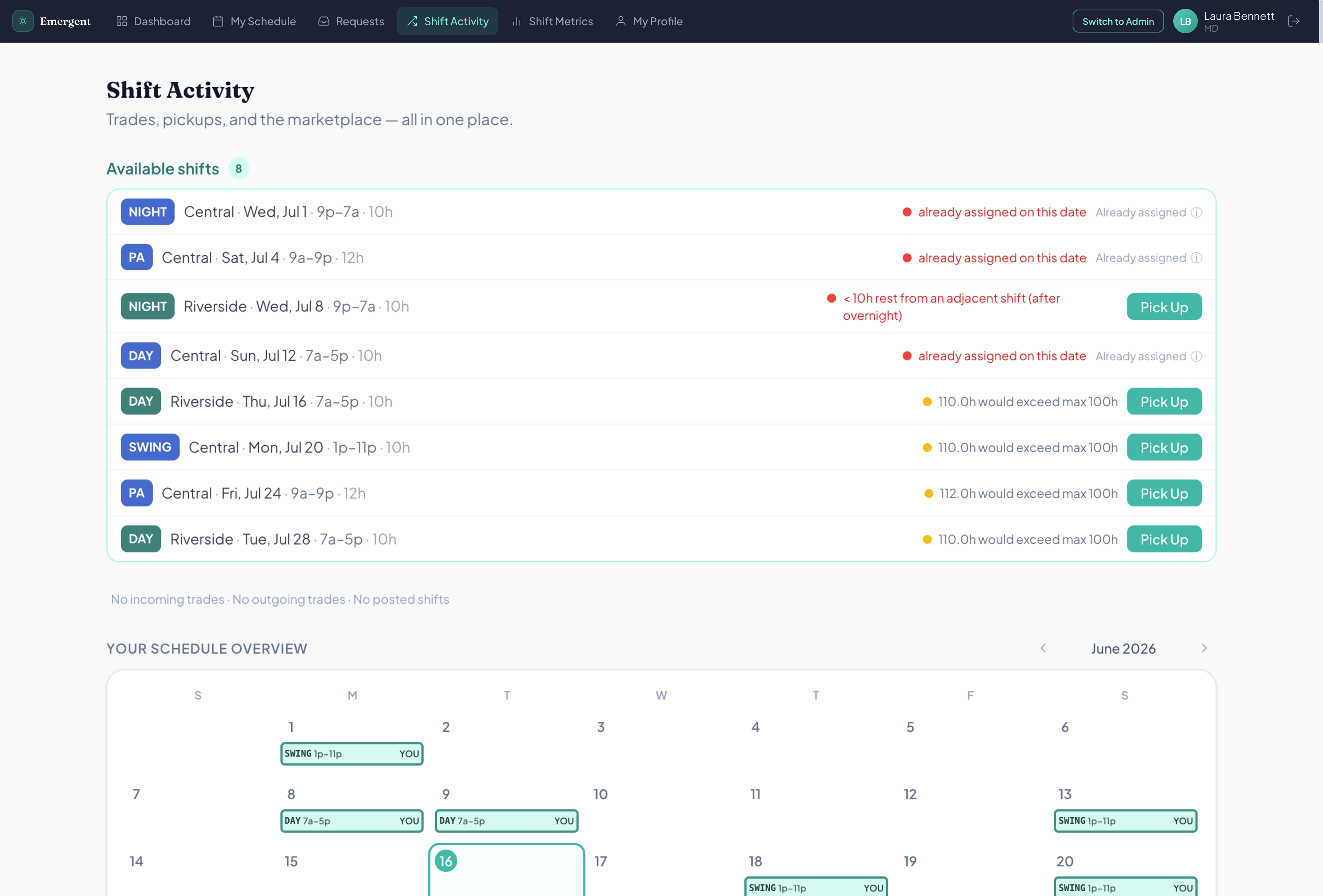 Shift marketplace